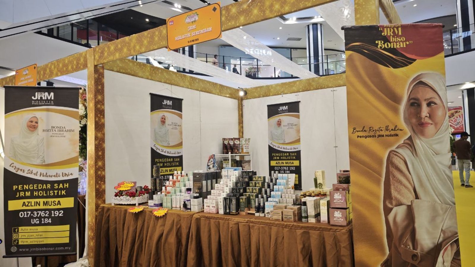 Booth JRM Holistik di Festival Pengantin AEON Mall Nilai